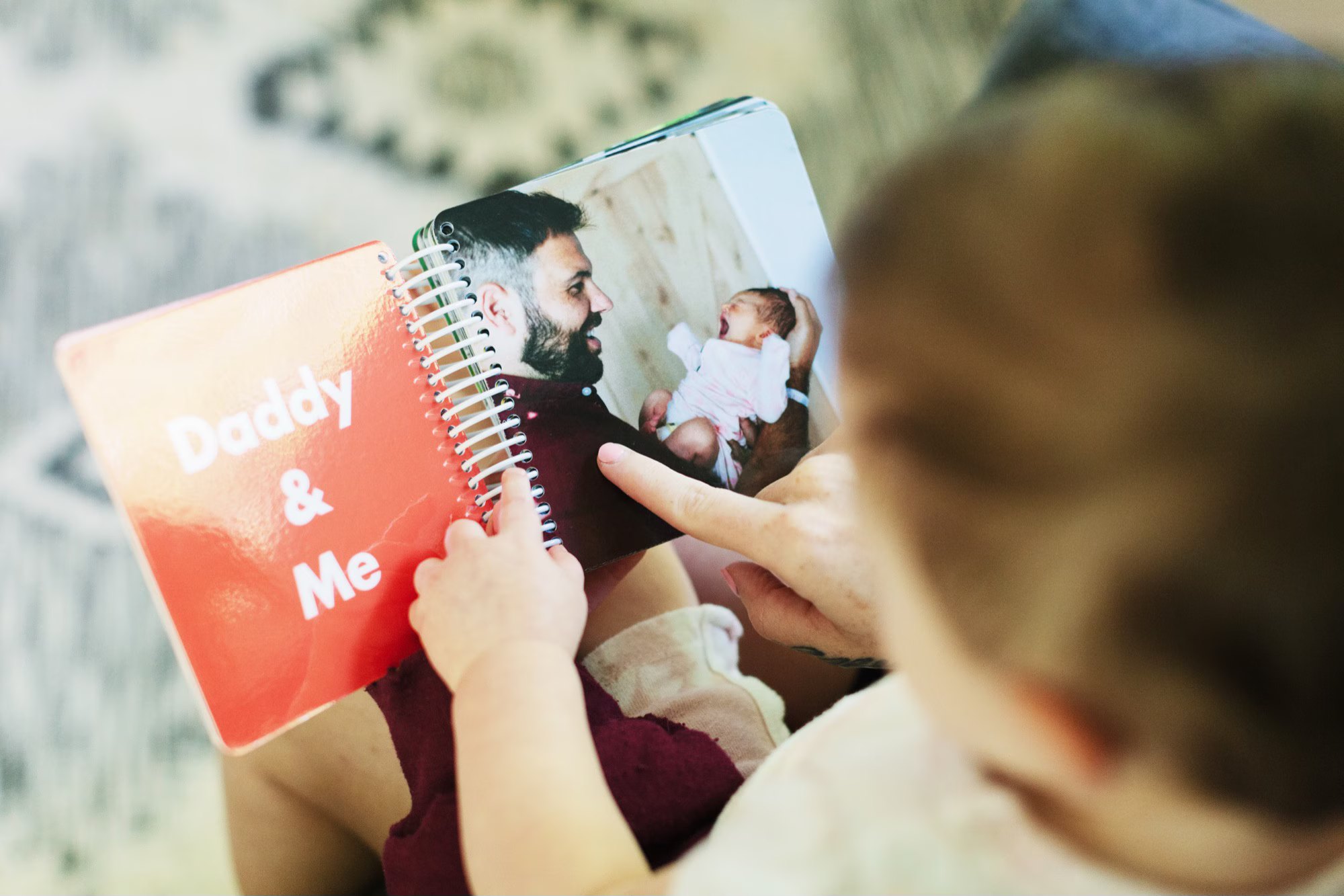 Family photo board book from Pinhole Press