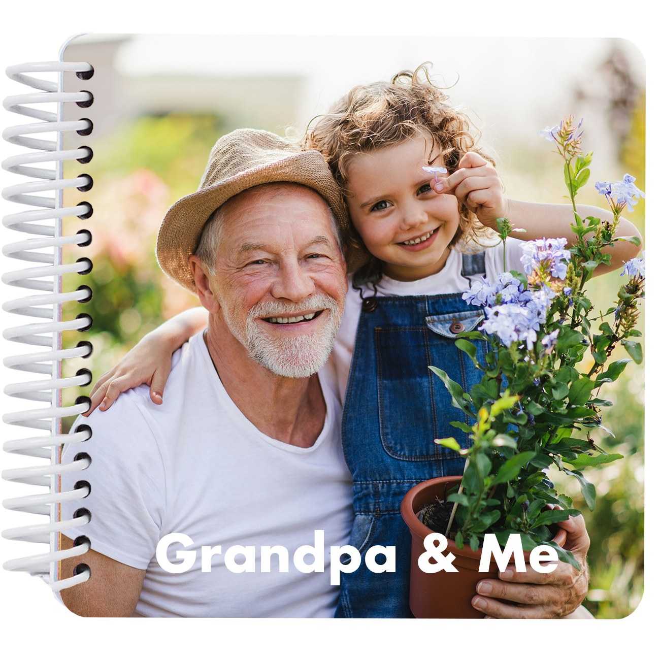 Grandpa & Me Photo Board Book — personalized photo board book cover